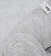 Pippi Babyslabbetje - Puntig - Grey Melange m. Grote Broer - Pippi Baby - OneSize - Kwijlsjaaltjes