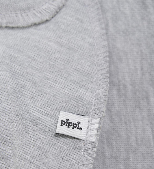 Pippi Babyslabbetje - Puntig - Grey Melange m. Tante's betoverde - Pippi Baby - OneSize - Kwijlsjaaltjes