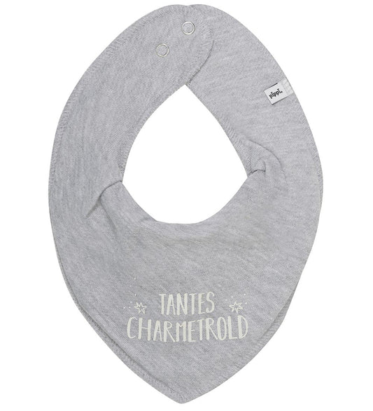 Pippi Babyslabbetje - Puntig - Grey Melange m. Tante's betoverde - Pippi Baby - OneSize - Kwijlsjaaltjes