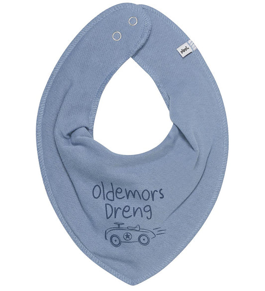 Pippi Babyslabbetje - Puntig - Dark Blue m. Overgrootmoeder Jong - Pippi Baby - OneSize - Kwijlsjaaltjes
