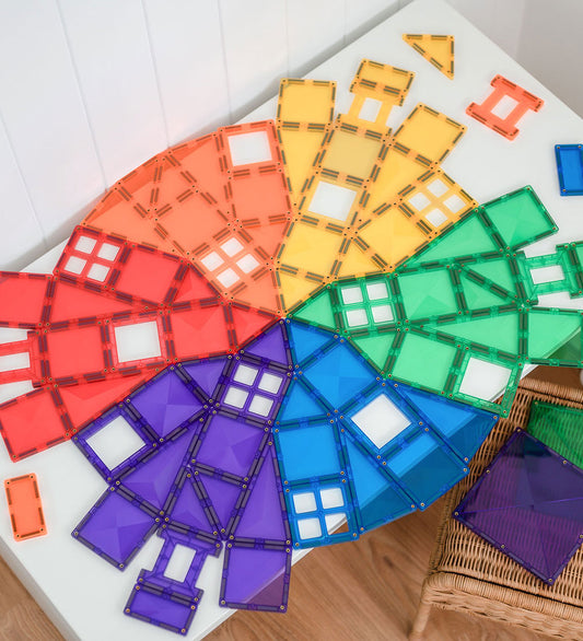 Connetix Magneetset - 102 Onderdelen - Rainbow Creatief pakket - Connetix - OneSize - Magnetisch speelgoed