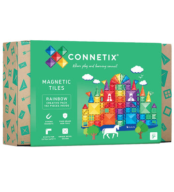 Connetix Magneetset - 102 Onderdelen - Rainbow Creatief pakket - Connetix - OneSize - Magnetisch speelgoed