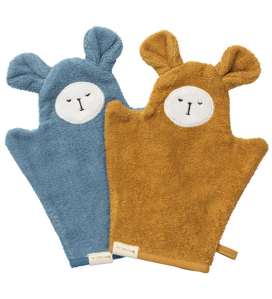Fabelab Washandje - 2-pack - Beer - Blue Spruce Mix - Fabelab - OneSize - Washandjes