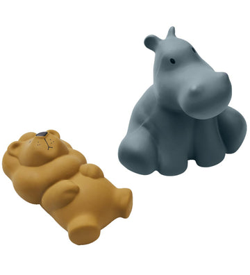 Liewood Badspeelgoed - 2-pack - Vikky - Safari/Whale Blue Mix - Liewood - OneSize - Badspeelgoed