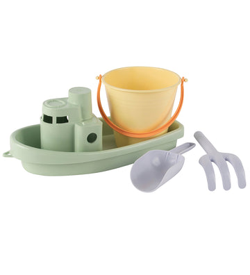Dantoy Strandset - 4 Onderdelen - Schip/Emmer - Pastel - Dantoy - OneSize - Zandspeelgoed