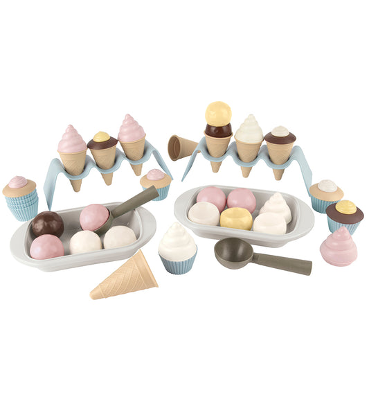 Dantoy BIO Plastic CupCake & Ijs-Set - 54 Onderdelen - Dantoy - OneSize - Speelgoedeten