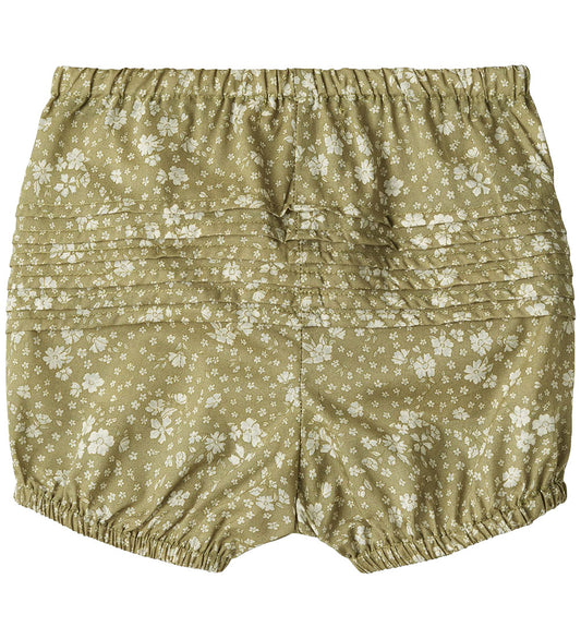 Wheat Babyshort - Clarissa - Green Bloemen - Wheat - 68 - Babyshorts