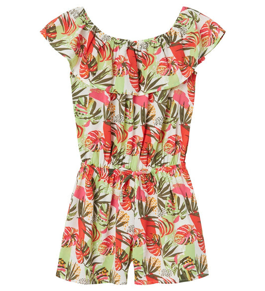 Name It Jumpsuit - NkfVinaya - Noos - Bright White/Tropical - Name It - 7 jaar (122) - Jumpsuits