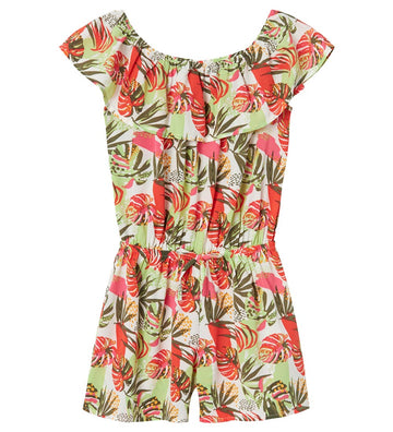 Name It Jumpsuit - NkfVinaya - Noos - Bright White/Tropical - Name It - 6 jaar (116) - Jumpsuits