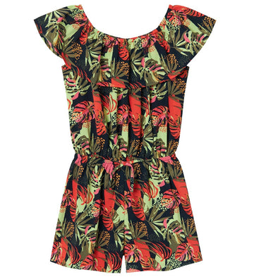 Name It Jumpsuit - NkfVinaya - Noos - Dark Sapphire/Tropical - Name It - 12 jaar (152) - Jumpsuits