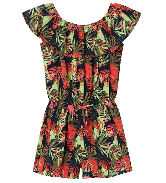 Name It Jumpsuit - NkfVinaya - Noos - Dark Sapphire/Tropical - Name It - 7 jaar (122) - Jumpsuits