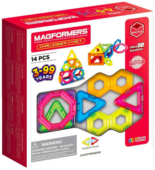 Magformers Magneetset - 14 Onderdelen - Challenger - Magformers - OneSize - Magnetisch speelgoed