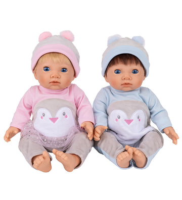 Tiny Treasures Poppen - Tweeling - Baby Penguin Set - Tiny Treasures - OneSize - Poppen