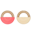 OYOY Bijtring - Rainbow Bijtring - 2-pack - Cherry Red/Vanilla - OYOY - OneSize - Bijtringen