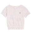 Tommy Hilfiger Set - T-Shirt/Bloomers - Ruffle Gingham - White/P - Tommy Hilfiger - 68 - Babyshorts