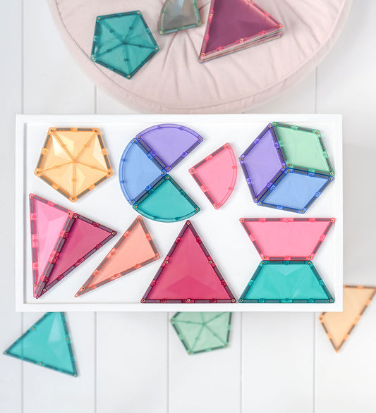 Connetix Magneetset - 48 Onderdelen - Pastel Vormuitbreidingspak - Connetix - OneSize - Magnetisch speelgoed