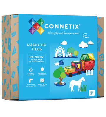 Connetix Magneetset - 24 Onderdelen - Rainbow Motion Pack - Connetix - OneSize - Magnetisch speelgoed