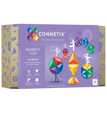 Connetix Magneetset - 36 Onderdelen - Rainbow Vormuitbreidingspa - Connetix - OneSize - Magnetisch speelgoed