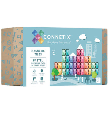 Connetix Magneetset - 24 Onderdelen - Pastel Rechthoek - Connetix - OneSize - Magnetisch speelgoed
