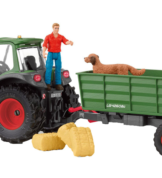 Schleich Farm World - Tractor met aanhanger - 42608 - Schleich - OneSize - Tractors