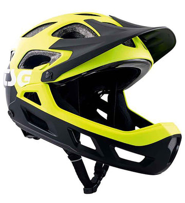 TSG Mountainbikehelm - Seek FR Graphic - Flow Black/Geel - TSG - 52-54 cm - Fietshelmen