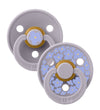 BIBS Colour Fopspenen - 2-pack - Maat 2 - Rond - Fossiel Grey m. - BIBS - 6-18 mnd - Fopspenen
