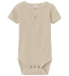 Name It Romper s/s - Noos - NbmKab - Puur Kasjmier - Name It - 1 jaar (80) - Rompers Korte Mouw