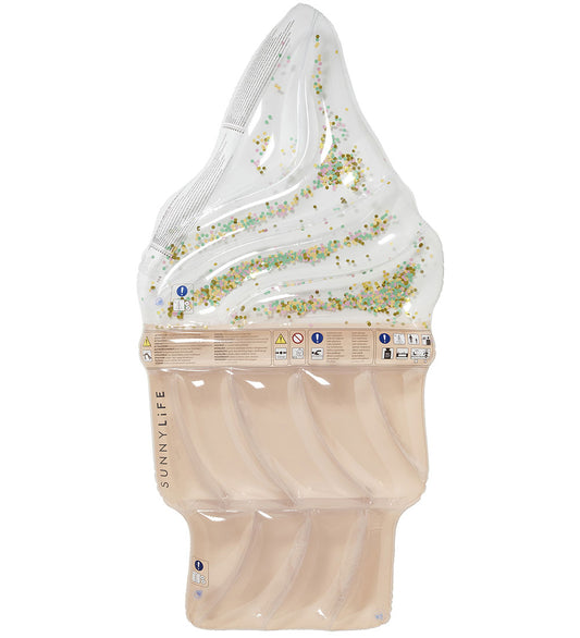 SunnyLife Luchtbed - 200x97 cm - Luxe - Ice Cream zondag - SunnyLife - OneSize - Badspelletjes