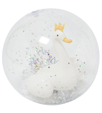 SunnyLife Strandbal - 35 cm - 3D - Princess Swan Multi - SunnyLife - OneSize - Strandballen