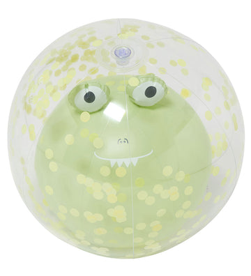 SunnyLife Strandbal - 35 cm - 3D - Cookie De Krokodil - Light Kh - SunnyLife - OneSize - Strandballen
