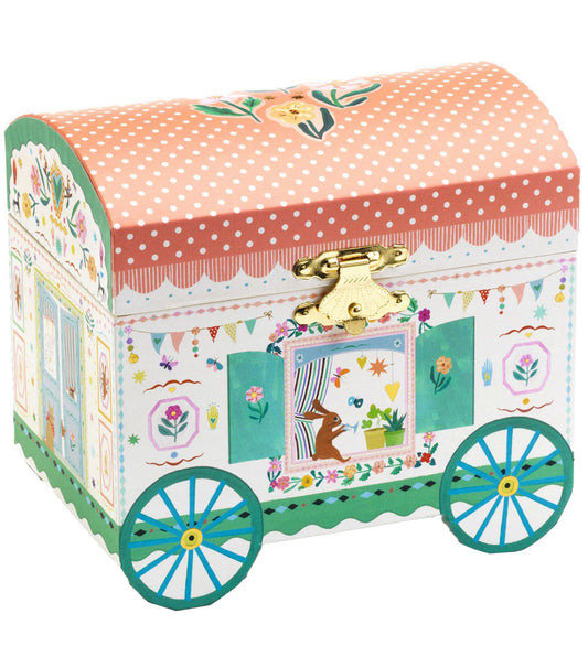 Djeco Muziekdoos - Roulotte Enchanted Caravan - Djeco - OneSize - Muziekdozen