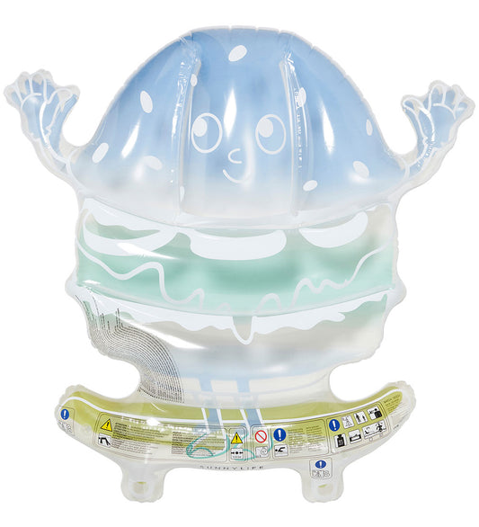 SunnyLife Luchtbed - 156x158 cm - Burgerjongen - Blue Limoen - SunnyLife - OneSize - Badspelletjes