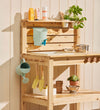 Kids Concept Keukenset - 7 Onderdelen - Metaal/Hout - Kids Concept - OneSize - Speelkeukens