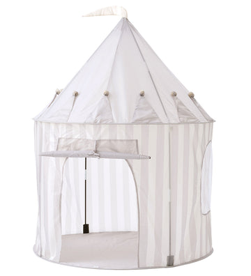 Kids Concept Speeltent - 100x130 cm - Grijs Strepen - Kids Concept - OneSize - Speeltenten