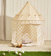 Kids Concept Speeltent - 100x130 cm - Geel Ruiten - Kids Concept - OneSize - Speeltenten