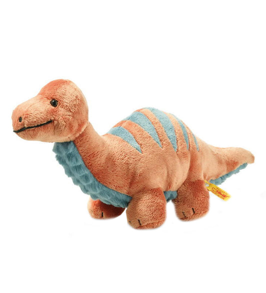 Steiff Knuffel - 28 cm - Bronko Brontosaurus - Dark Oranje - Steiff - OneSize - Knuffels