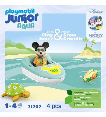 Playmobil Junior Aqua - Disney - Mickey's Bå... - 71707 - 4 Onde - Playmobil - OneSize - Badspeelgoed