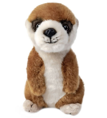Living Nature Knuffel - 17x9 cm - Baby Stokstaartje - Bruin/Beig - Living Nature - OneSize - Knuffels