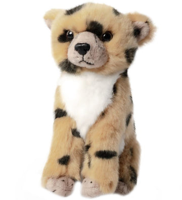 Living Nature Knuffel - 17x10 cm - Cheetah Young - Beige/Zwart/W - Living Nature - OneSize - Knuffels