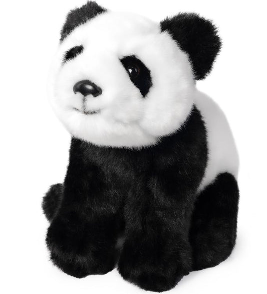 Living Nature Knuffel - 16x12 - Panda Young - Zwart/Wit - Living Nature - OneSize - Knuffels