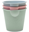 Scrunch Bath Buckets - 3-pack - Sage Green/Dusty Rose/Eendenei B - Scrunch - OneSize - Emmers