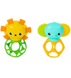 Bright Starts Activiteitenspeelgoed - Oball-Bijtring 2-pack - Bright Starts - OneSize - Activiteitenspeelgoed
