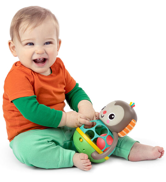 Bright Starts Activiteitenspeelgoed - Haps en schudden - Aapje-O - Bright Starts - OneSize - Activiteitenspeelgoed