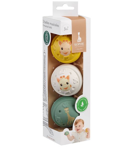 Sophie la Girafe Muziek Ballen - 3 Musical Balls - Sophie la Girafe - OneSize - Muziekinstrumenten
