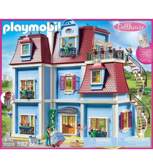 Playmobil Dollhouse - Mijn Grote Poppenhuis - 70205 - 592 Onderd - Playmobil - OneSize - Poppenhuizen