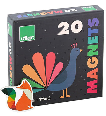 Vilac Magneten - 20 stk - Dieren - Vilac - OneSize - Magnetisch speelgoed