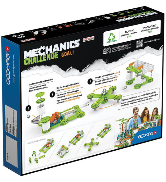 Geomag Magneetset - Mechanica-uitdaging Goal - 96 Onderdelen - Geomag - OneSize - Magnetisch speelgoed