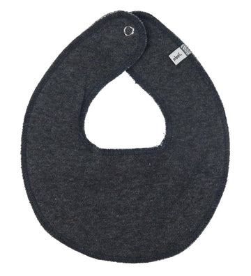 Pippi Babyslabbetje - Dark Grey Melange - Pippi Baby - OneSize - Kwijlsjaaltjes
