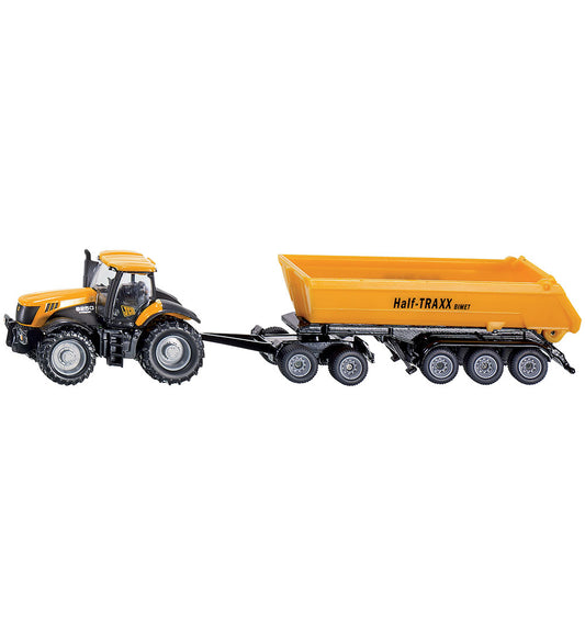 Siku Tractor m. Trailer - 1:87 - Jcb met dolly Eend Kipwagen - Siku - OneSize - Tractors