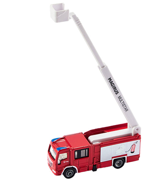 Siku Brandweerwagen - 1:87 - Magirus Multistar met telescopische - Siku - OneSize - Auto´s